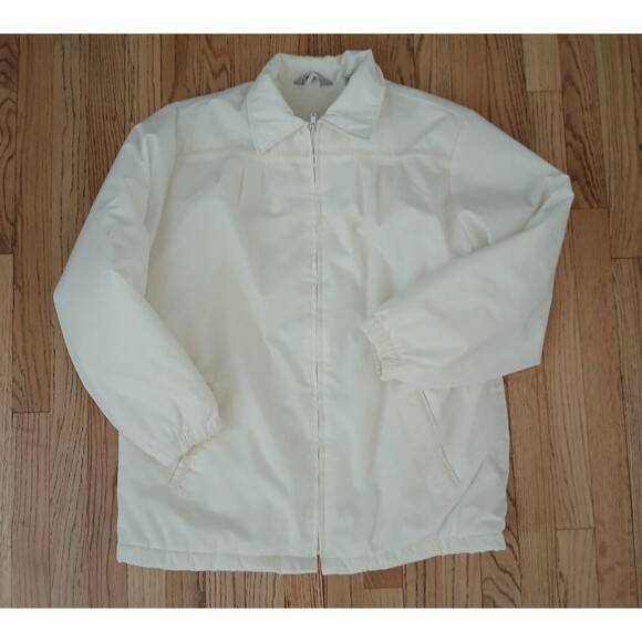 Blair Winter Coat Women's Ivory/White Classic Faux Fur Interior Comfortable Zip - Picture 6 of 16